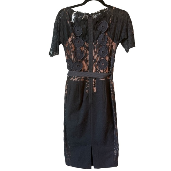 Anthropologie Beguile by Byron Lars Carissima Black Lace Sheath Dress Size 0 - Picture 3 of 11